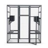 Multi-tier Cat Enclosure with Cat Perches and Cat Condo, Gray